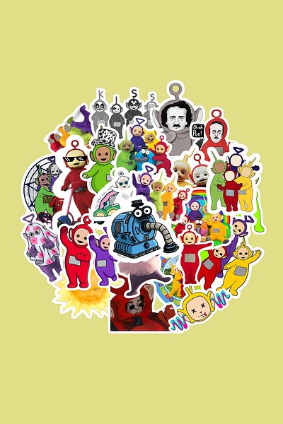 dadi ramba Teletubbies Sticker Pack -Bullet Journal - Agenda -Laptop Sticker Decal