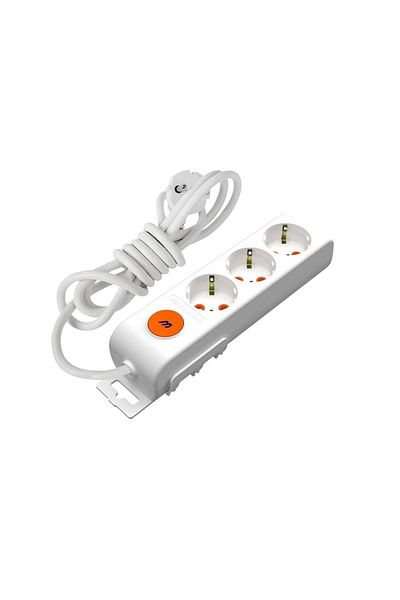 flores Prelungitor Mutlusan, cu intrerupator si led, 3 m, 3 prize