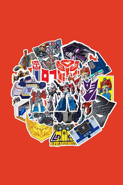 dadi ramba Transformers Sticker Pack -Bullet Journal - Agenda -Laptop Sticker Decal