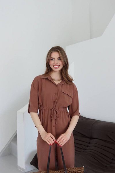 VESS MODA Women's Handle Curved Waist Gather Tie up Summer Shirt Pants Two-Piece Set