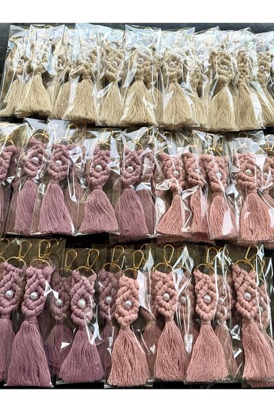 Larmina Decoration Macrame Keychain 30 Pieces