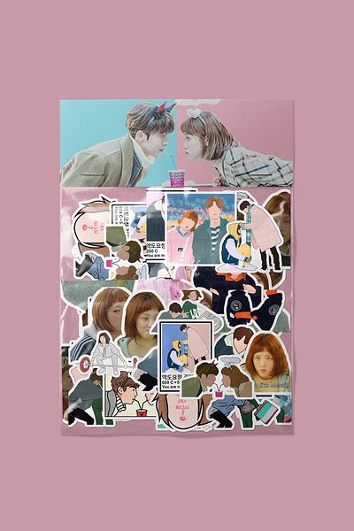dadi ramba Weightlifting Fairy Kim Bok-Joo Sticker Pack -Bullet Journal - Agenda -Laptop Label Sticker