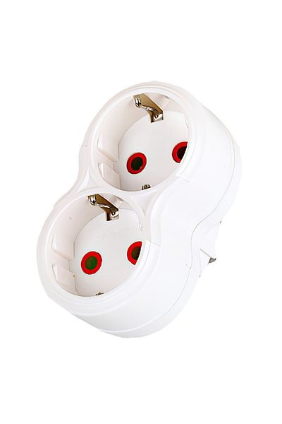 flores Fetih plug, 2 Schuko posts, with grounding