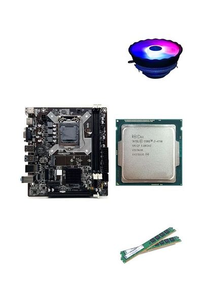 RAMTECH Rbd1005 İ7 4790 / 16Gb Ram / Cpu Fan / 1150 Pin Motherboard Bundle Set