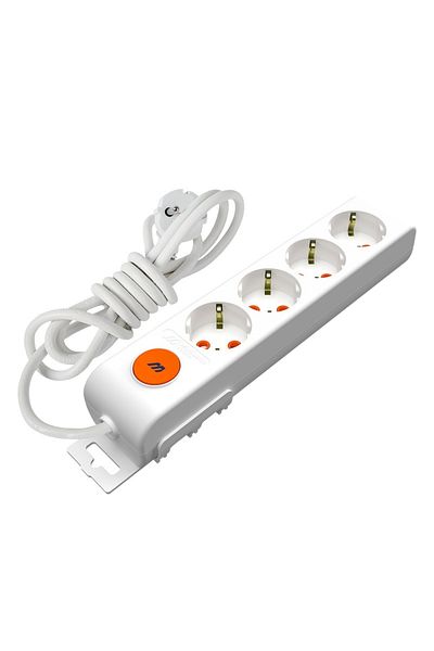 flores Prelungitor Mutlusan, cu intrerupator si led, 2 m, 4 prize