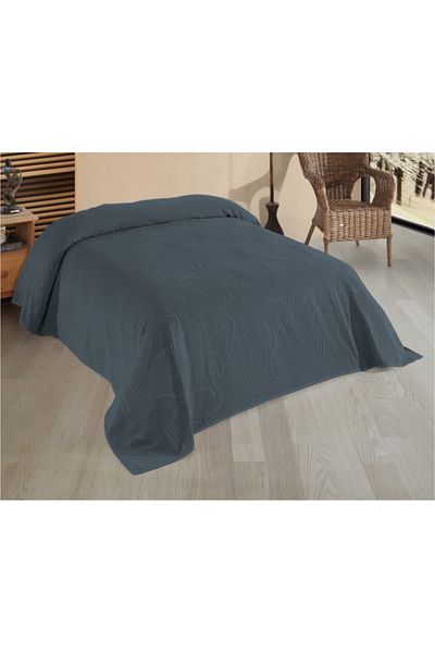 DNZ GÜLCAN TEKSTİL Luisa Towel Pique Bedspread Flamingo (Double) 220*240
