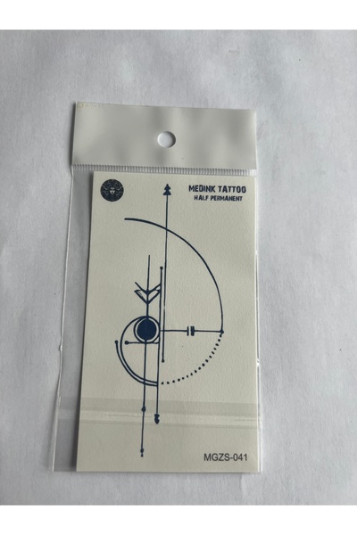 Airbrush Tattoo Şans 4 Adet Minimal 11x8 cm 3 Hafta Kalıcı Yarı Kalıcı Geçici Dövme