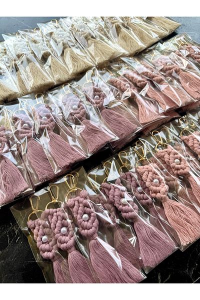 Larmina Decoration Macrame Keychain 30 Pieces