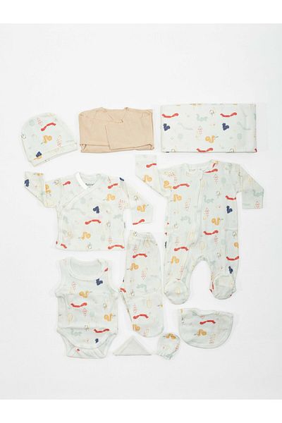 Bebitof Organic Squirrel 10-Piece Hospital Exit Set