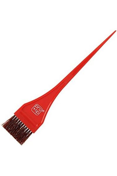 Generic Pro Tip Crimped Nylon Bristle Tint Brush, Red