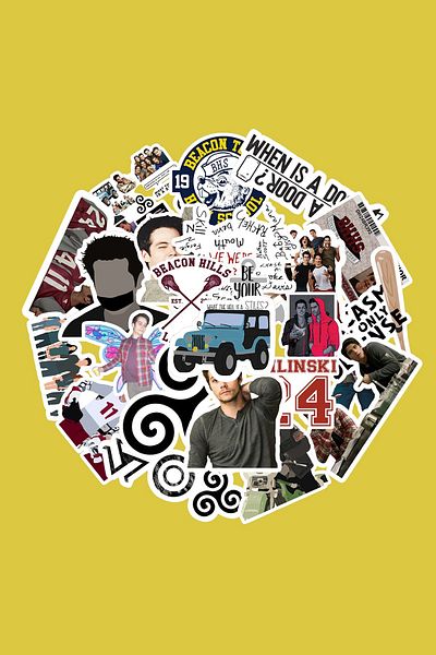 dadi ramba Teen Wolf Sticker Pack -Bullet Journal - Agenda -Laptop Sticker Decal