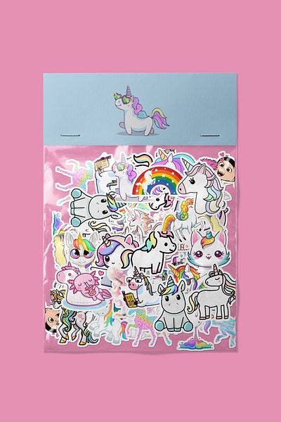dadi ramba Unicorn Sticker Pack -Bullet Journal - Agenda -Laptop Label Sticker