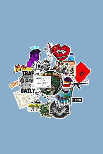 dadi ramba Trap Sticker Pack -Bullet Journal - Agenda -Laptop Sticker Decal