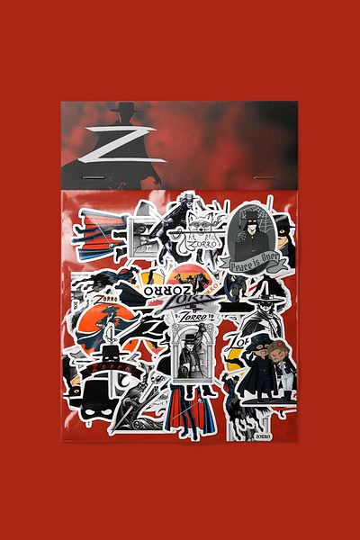 dadi ramba Zorro Sticker Pack -Bullet Journal - Agenda -Laptop Sticker Decal