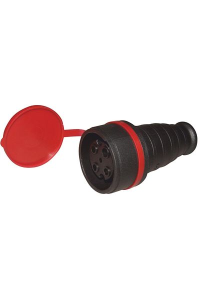 flores Cupla Tenpo din cauciuc, capac, negru, MUT-61, 380V x 16A