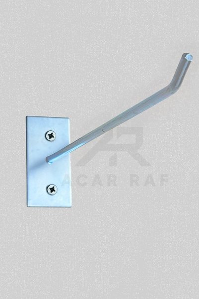Acar Raf Cârlig De Perete 10 Bucuri 20 Cm Tijă De Sârmă Montată Pe Perete Și PAL
