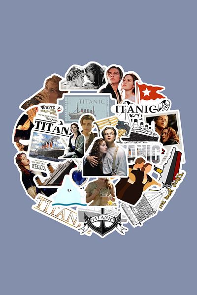 dadi ramba Titanic Sticker Pack -Bullet Journal - Agenda -Laptop Sticker Decal