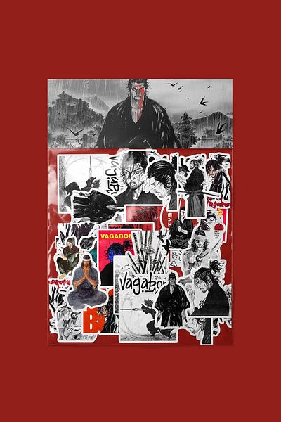 dadi ramba Vagabond Sticker Pack -Bullet Journal - Agenda -Laptop Sticker Decal