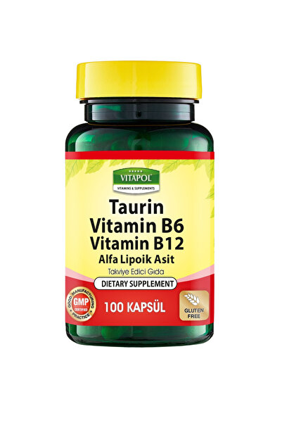 Vitapol Taurin 500 Mg Vitamin B6 Vitamin B12 100 Kapsül