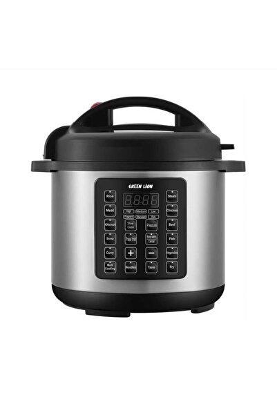 Green Lion طنجرة ضغط كهربائية بسعة 6 لتر وقطر 22 سم