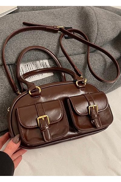 HONEY BAG Miki Double Pocket Useful Women's Hand, Arm and Shoulder Bag