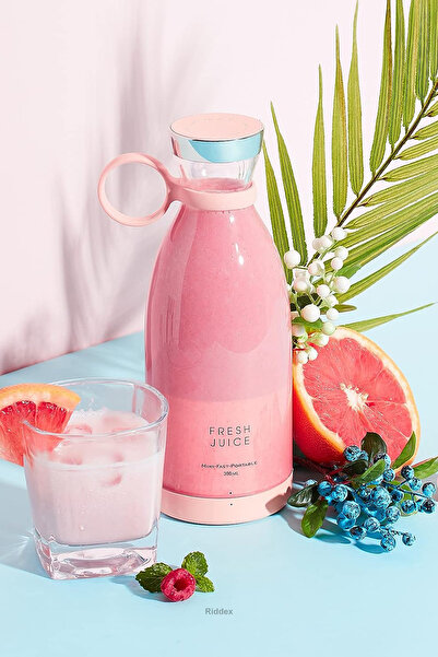 PLİNKO Kablosuz Şarjlı Blender Estetik Görünümlü Kolay Taşınabilir Blender Smoothie Yapıcı Blender