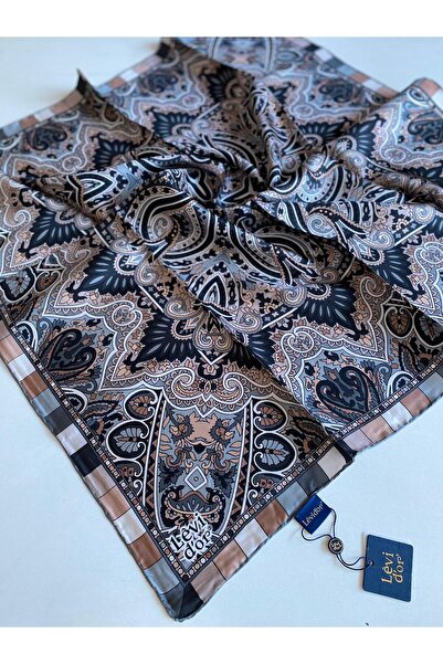 Levidor وشاح حرير تيفيل 4203 رمادي بنمط مختلط