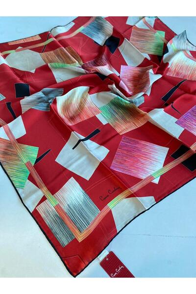 Pierre Cardin Μεταξωτό κασκόλ Sura 43353 Κόκκινο Μικτό σχέδιο