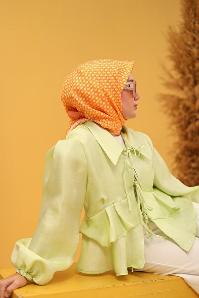 Silk Home Μεταξωτό μαντήλι Tivil IST11438-37 Πορτοκαλί-Σομόν