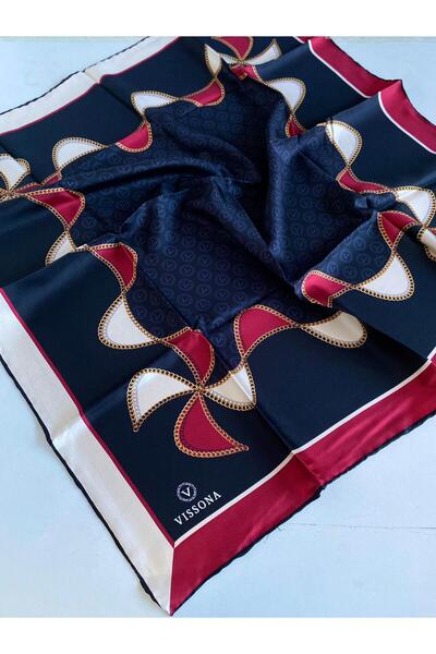 Vissona Μεταξωτό μαντήλι Tivil 14256 - 3 - 0001 - 0018 Μαύρο Μικτό Σχέδιο