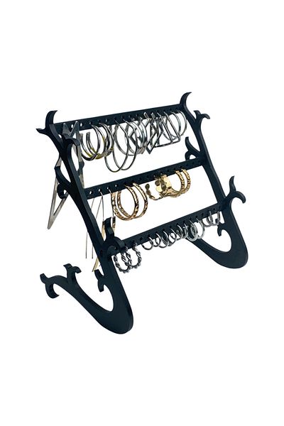 NBShop Decorative 3 Tiers Jewelry Stand Earrings and Necklaces Hanger
