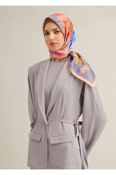 Armine Μεταξωτό κασκόλ Sura 9318-07 Μωβ Μικτό σχέδιο