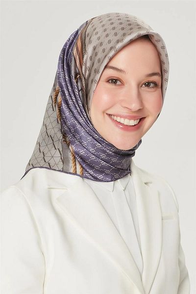 Armine Nostalgia Tivil Silk 8519-05 Γκρι Μικτό Μοτίβο