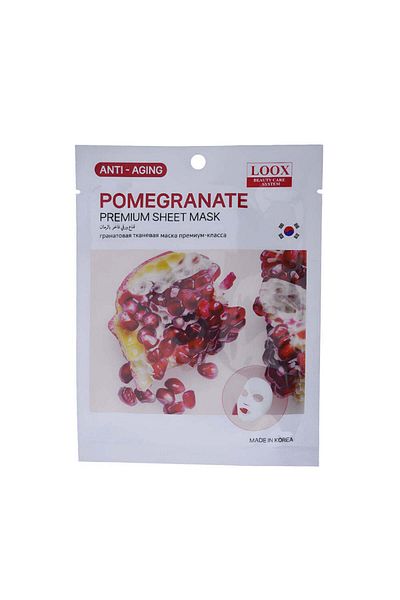 LUX Luxury Pomegranate Mask Youth and Radiance for Your Skin 5 Pieces