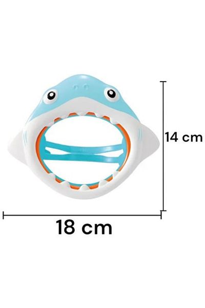 LRS STORE Children's Swimming Goggles 3-8 Years Old Shark Figured Pool Sea Glasses Aqua Flow