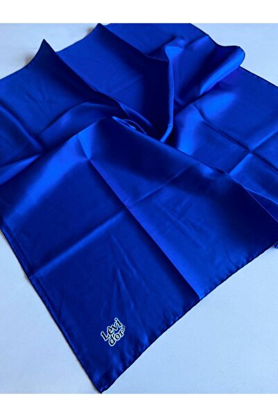 Levidor Μεταξωτό Φουλάρι Tivil 420597 S μπλε κοβαλτίου Μπλε Μονόχρωμο