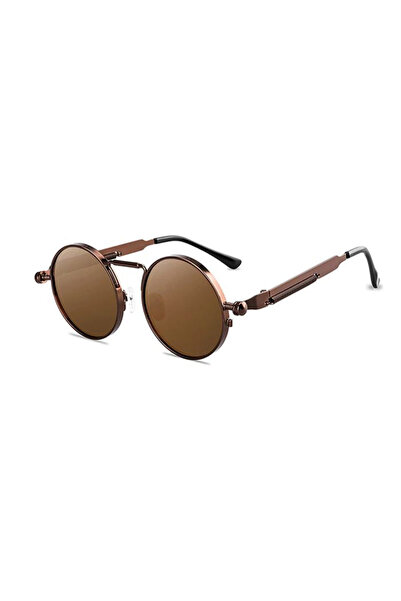REDz Accessories Слънчеви очила, ретро пънк, винтове, UV400 защита, кафяви