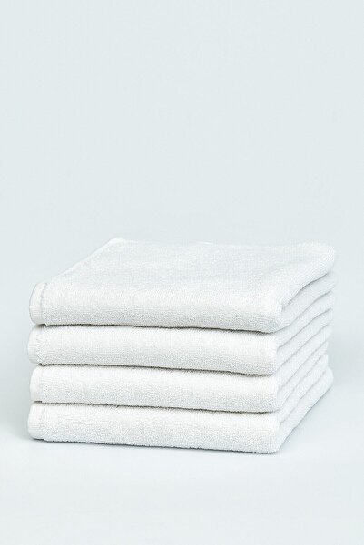 Gön Ev Tekstili مناديل فندقية بيضاء 6 قطع، 200 جرام مناديل يد، 100% قطن 1جودة...