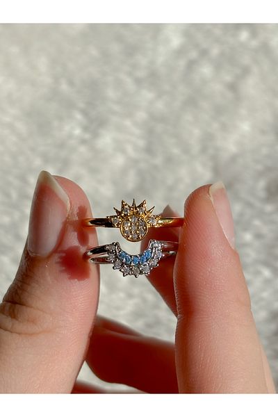 Reorah Collection Moon and Sun Double Ring-Moon and Sun Double Ring