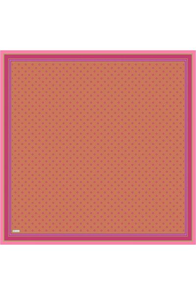 Belli Tivil Silk Scarf 4030-53 Orange Mixed Pattern