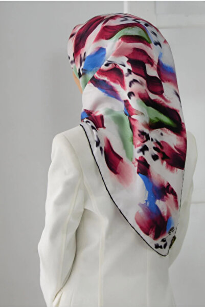 Vissona Μεταξωτό μαντήλι Tivil 51800 - 4 - 0018 - 0032 Λευκό Μικτό σχέδιο