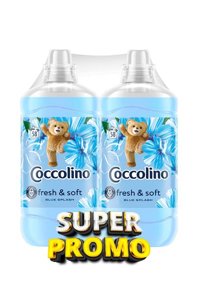 Coccolino Promo Package 2 Pieces X Blue Splash Conditioner 1.45l 58 Washes