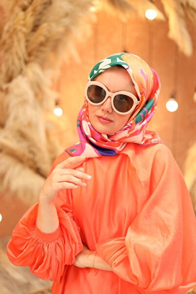 Silk Home Μεταξωτό μαντήλι Tivil IST11437-27 Κίτρινο Μικτό σχέδιο