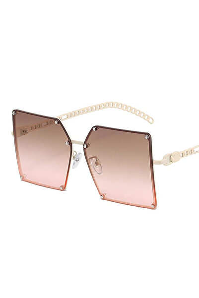 REDz Accessories Sunglasses, Imperial Chain, Women, UV400 Protection, Pink/Brown