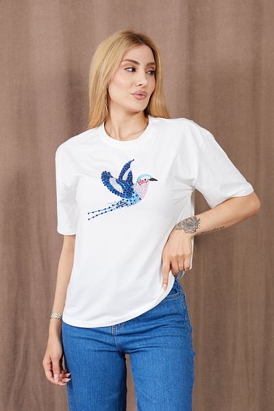 DPARİS Μπλουζάκι με στάμπα Bird Stone