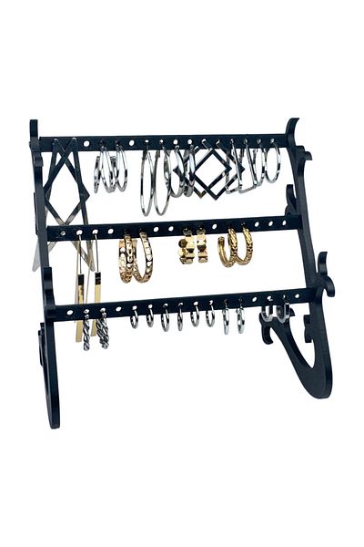 NBShop Decorative 3 Tiers Jewelry Stand Earrings and Necklaces Hanger
