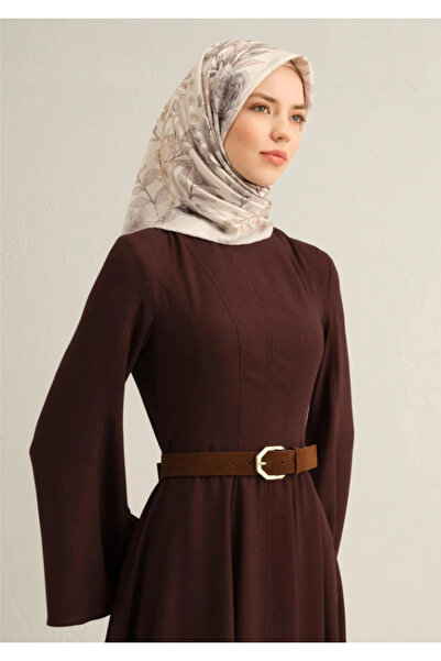 Armine Eșarfă de mătase Sura 9347-83 Crem cu model mixt