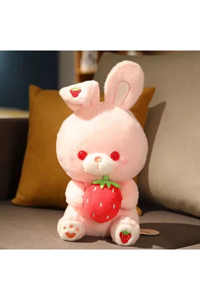 Malvys Malvys® Plush Toy, Strawberry Bunny, Pink, 40 cm