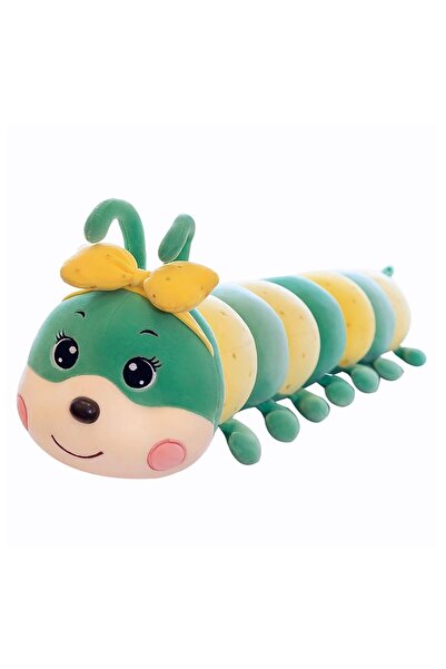 Malvys Jucărie de pluș, Omida confortabilă, Verde/Galben, 100 cm