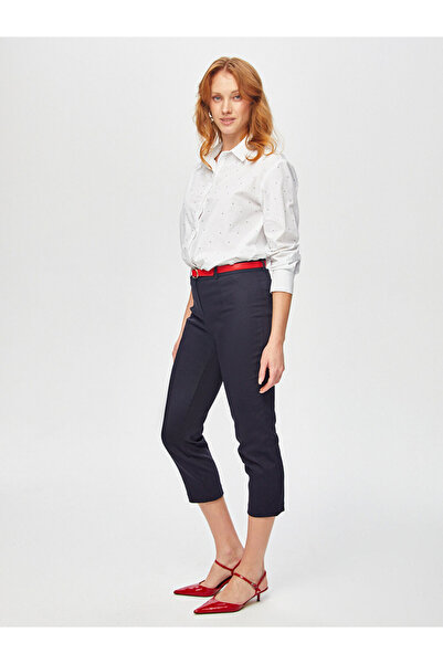 Faik Sönmez Kadın Slim Fit Klasik Capri 25YB00058
